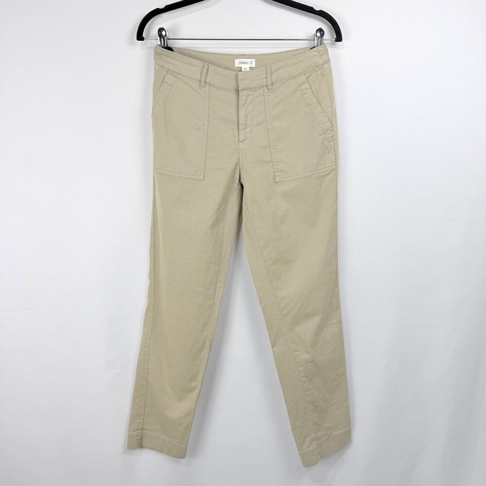 johnnie-O Surplus Cotton Blend Beige Pants Women Size 0